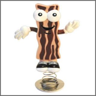 Funny Strip of Bacon with Arms Car Auto Dashboard Dancing