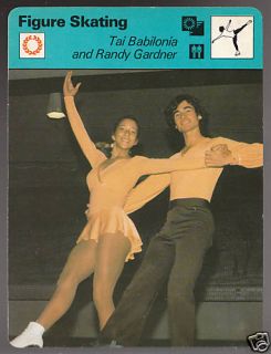 Tai Babilonia Randy Gardner 1978 UK SPORTSCASTER Card