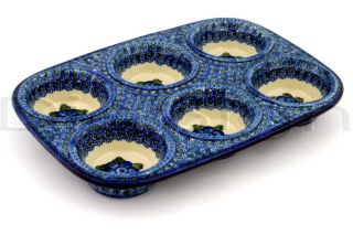 bakeware baking accessories polish pottery stoneware muffin pan free 