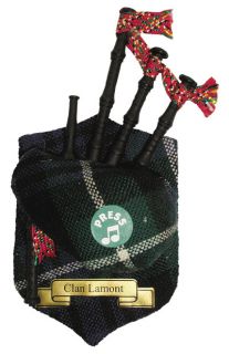 Great Gift Scotland Tartan Musical Clan Magnet Bagpipes Lamont