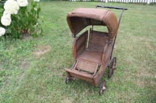   Whitney Wicker Baby Stroller Baby Carriage Baby Pram Baby Buggy