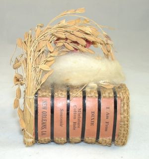 SouvenirVintage Miniature Cotton Bale from Mew Orleans Louisiana