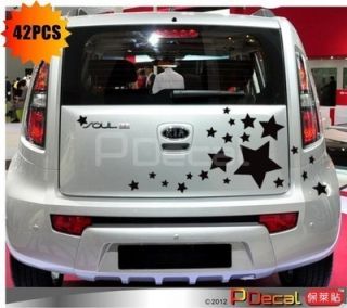 42pcs Big Stars Stardust Car Door Sticker Vinyl Decal