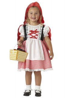 CUTE~~Classic Red Riding Hood Toddler Halloween Costume 00089