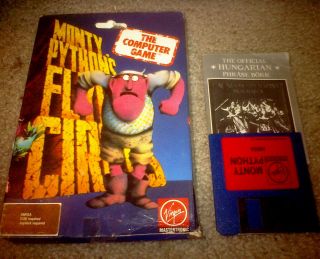 Amiga Commodore Game MONTY PYTHONS FLYING CIRCUS Complete Originals in 