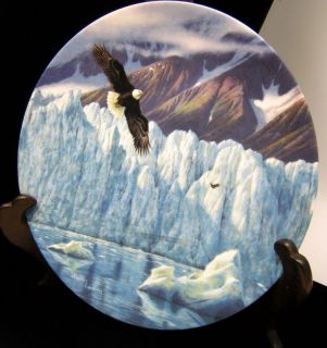 Bald Eagle Plate Alaska The Last Frontier Icy Majesty