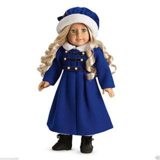 New American Girl Carolines Winter Coat & Cap NIB and NRFB Doll Not 
