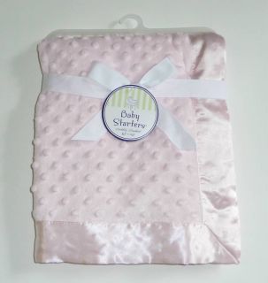 New Baby Starters Pink Minky Dots Baby Blanket