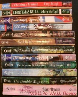 Mary Balogh 12 Signet Regency Historical Romance Book Lot Double Wager 