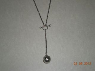 Silpada Sterling Silver Necklace with Ball Pendant