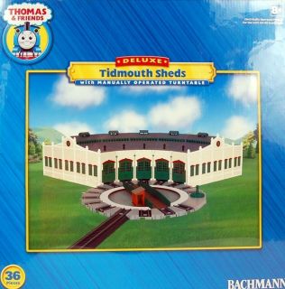 Bachmann HO Scale Train Thomas & Friends Tidmouth Sheds with Turntable 