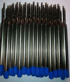 10 Gel Ballpoint Refills for Parker Pen Blue Medium