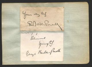 BADEN POWELL   AUTOGRAPH On Paper + George Baden Powell RARE 