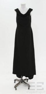 Badgley Mischka Black Full Length Sleeveless Dress Size 8