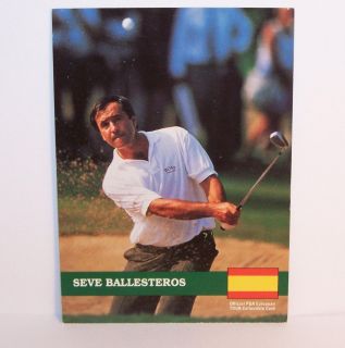 Seve Ballesteros Vintage European Tour Card Volume Pricing Available 