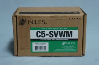 Niles C5 SVWM Cat 5 s Video Wall Mount Baluns Excellent