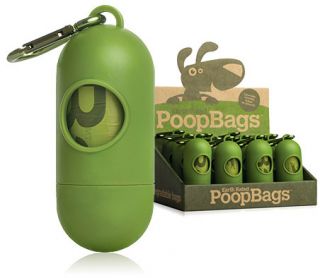   Friendly Biodegradable Poop Bag Dispenser with 15 Bags 1 Roll