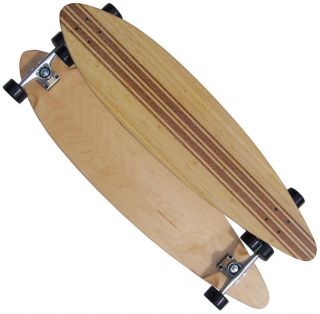 Bamboo Pintail Complete Longboard Skateboard Free SHIP