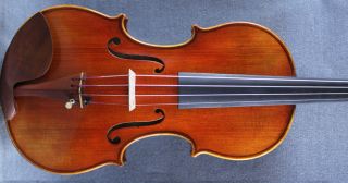   French Label Antiqued Model Violin Paul Bailly 1908 Rich Sound Listen