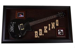 King Autographed Signed Guitar Custom Display Case PSA UACC RD COA 