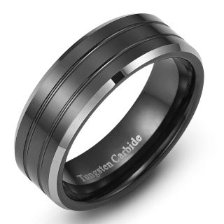   Two Tone Tungsten Carbide Ring Wedding Band Size 7 5 – 12