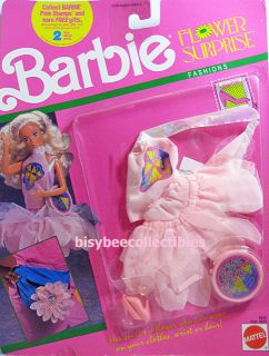1990 Barbie Fashion Flower Surprise 5932 Pink Tulle