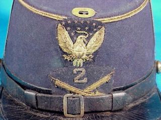 RARE Model 1872 2nd U s Infantry Officers Dress Cap