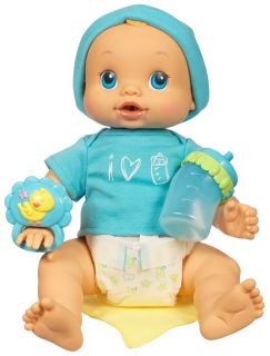 Hasbro Baby Alive Wets N Wiggles Baby Boy Doll with Bottle Rattle 