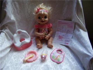 2008 Hasbro Baby Alive Learns to Potty Doll Eats Talks