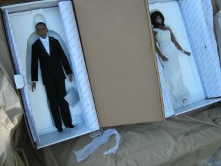 President Barack Obama and Michelle Porcelain Inaugural Dolls