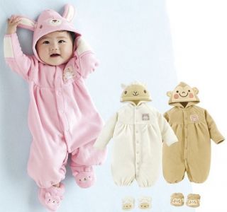 Baby Toddler Fancy Party Costume Romper Outfit Sock Hood Rabbit Monkey 