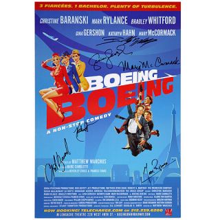 Bway Boeing Boeing Rev Rylance Orig Cast Signed Poster