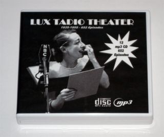 Lux Radio Theater  old Time Radio 12 CD ROM 652  Box Set