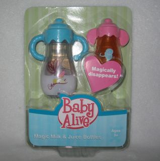   NIP Doll Baby Alive Magic Milk Juice Bottles Disappearing Sippy Bottle