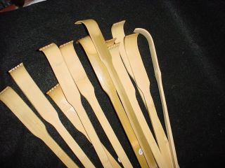 Lot of 12 Wooden Bamboo Back Scratchers 18 Long New