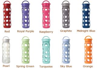 Lifefactory Glass Water Beverage Bottle with Silicone Sleeve Pic Color 
