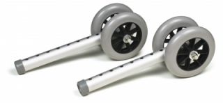 Lumex 5 Fixed Bariatric Walker Replacement Wheels New