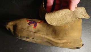 Late 1800s Indian Beaded Moccasins EX E G Barnhill