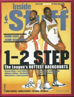 Baron Davis Jason Richardson Inside Stuff Sports W/ Steve Nash $2 Mag 