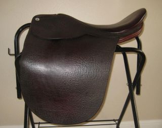 Barnsby Cutback Saddleseat Saddle 21 Schneiders Textured Leather Brown