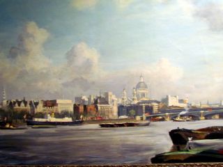 The Best Julian Barrow Oil Painting Thames River London England