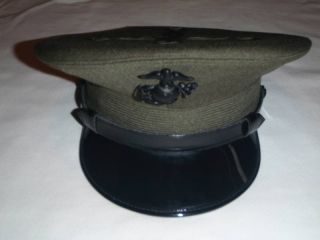 USMC Marine Corps Barracks Cover Officers Hat 6 5 8