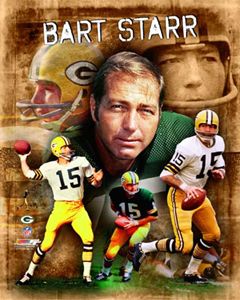 Bart Starr The Legend Green Bay Packers Career Premium Poster Print 