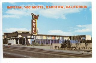 1963 Imperial 400 Motel Barstow California CA Vintage Postcard 