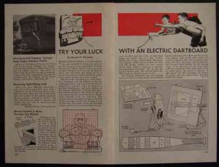 great items electric dart board baseball game 1956 howto plans
