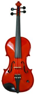 Barcus Berry 4 4 Size Acoustic Electric Violin Natural Open Box