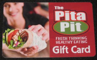 The Pita Pit Canada Collectible Gift Card No Value Pita Wrap Healthy 