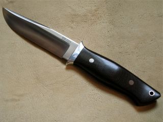 Mike Stewart BARK RIVER SANDSTORM Fixed Blade Knife wSheath   1st 