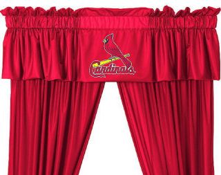 New St Louis Cardinals MLB Logo Jersey Window Valance 88 x 14