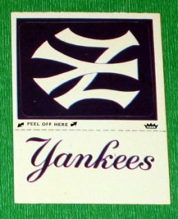1980 Fleer Baseball World Series New York Yankees Sticker 1950 Version 